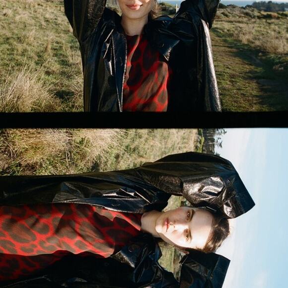 Realisation Tatjana Silk Boatneck Bias Slip Midi Maxi Dress Red Rouge Leopard - Picture 5 of 14